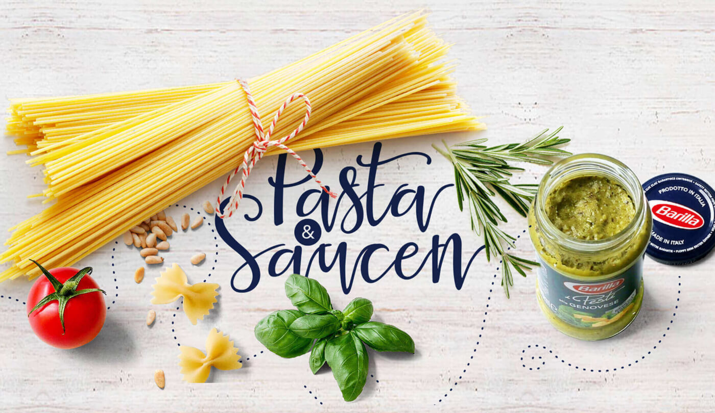 Header für den Facebook-Auftritt von Barilla Pasta & Saucen