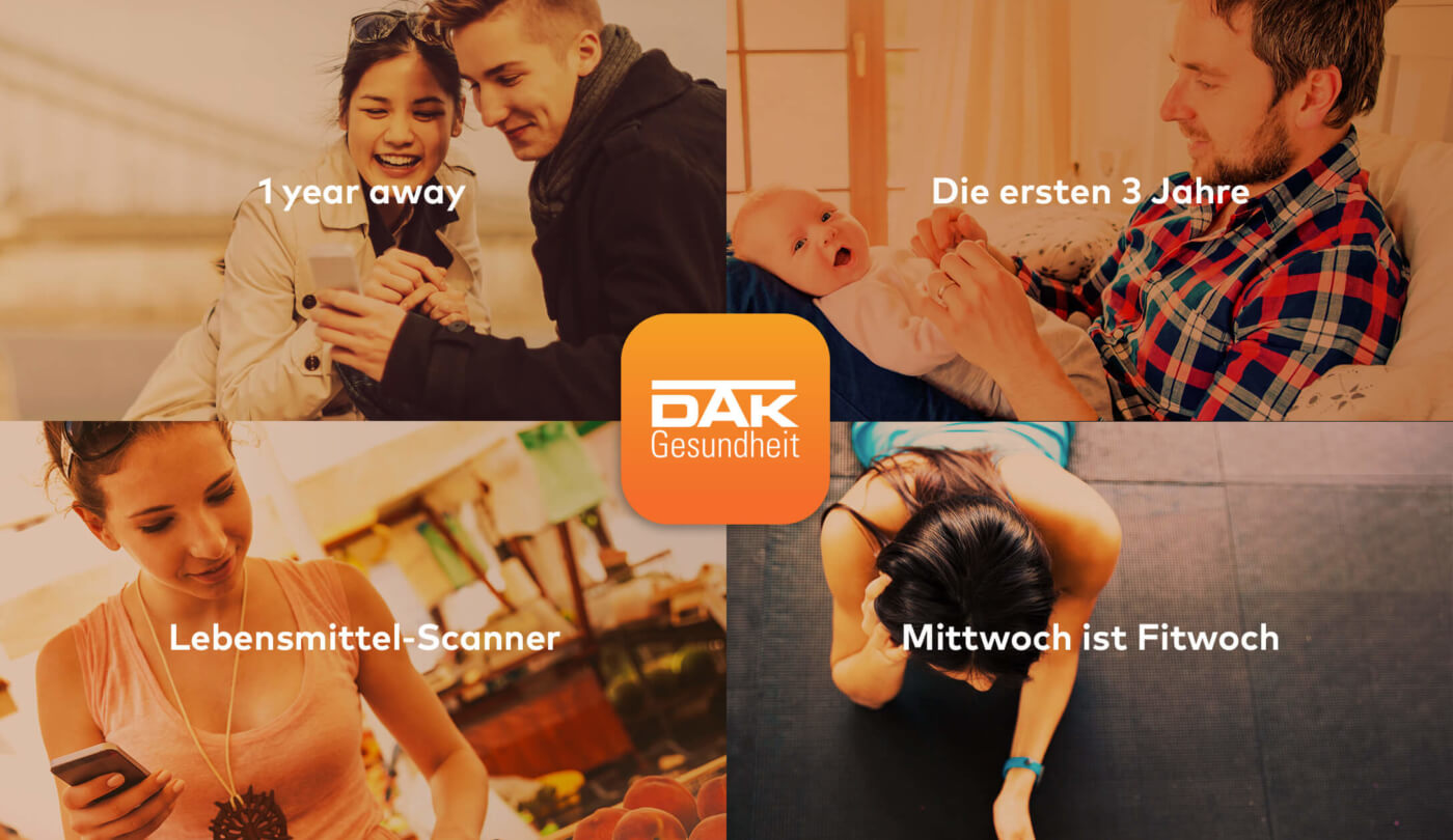 Verschiedene Mobile-Apps für DAK-Gesundheit