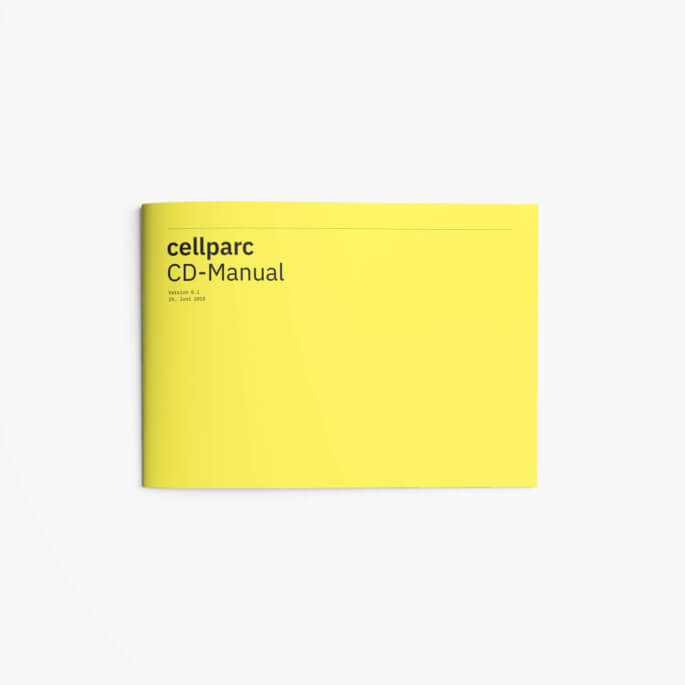 Titelseite des cellparc CD-Manuals