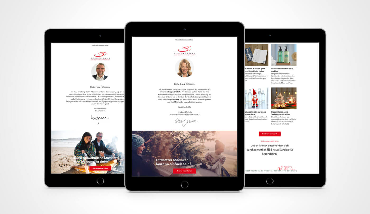 Newsletter von Berendsohn an Kunden