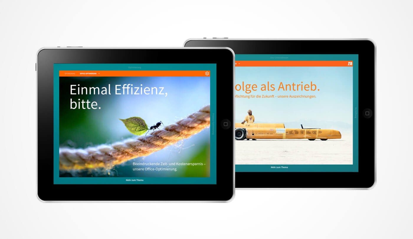 Präsentations-Titelcharts im neuen TA Design