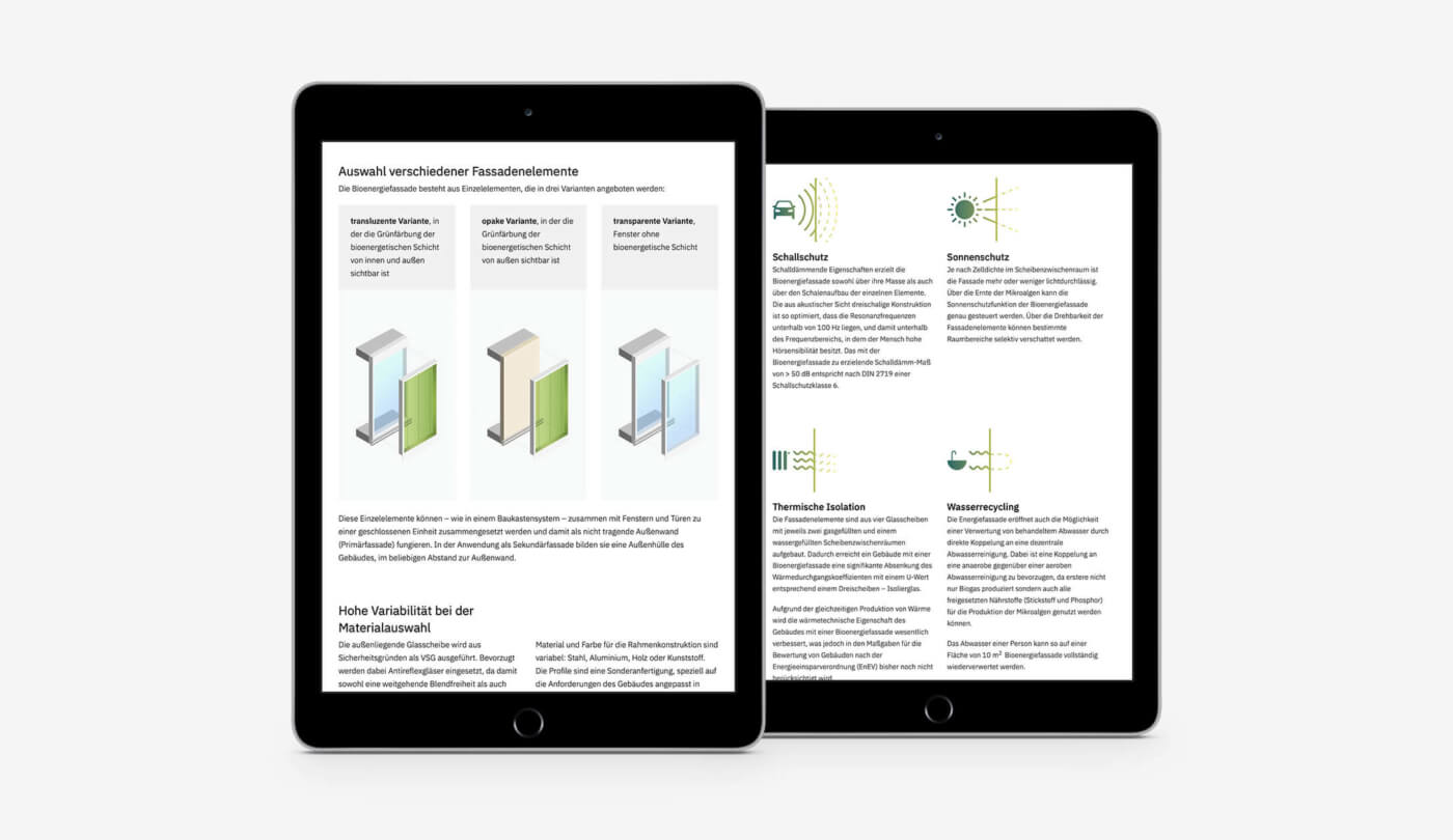 Content-Seite zum Thema Fassadenelemente