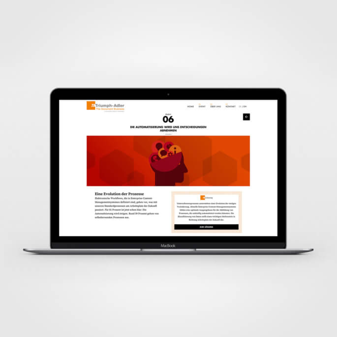 Microsite mit Content zum Download