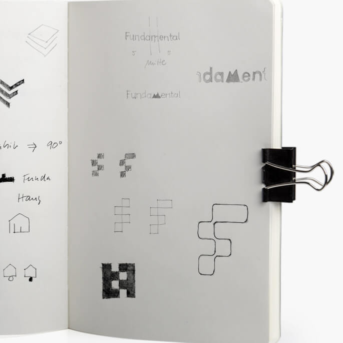 Die ersten Scribbles fürs neue Logo