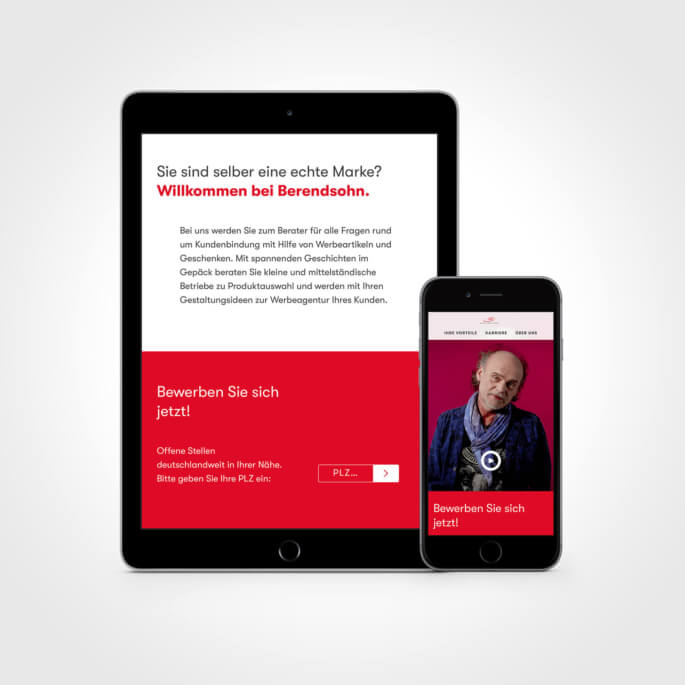 Recruiting-Plattform auf der Berendsohn Website