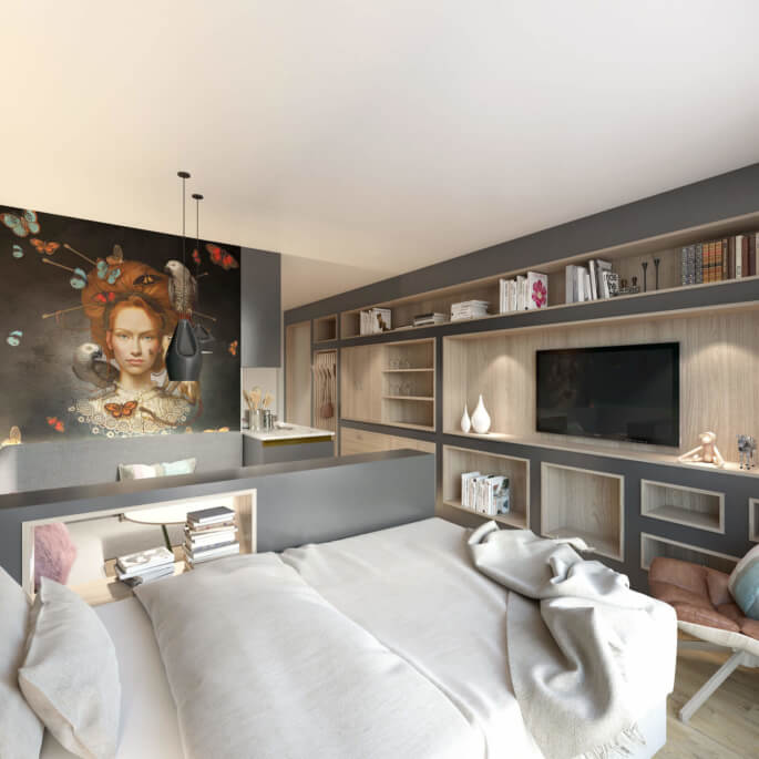 Ein Mikro-Appartement von Stayurban