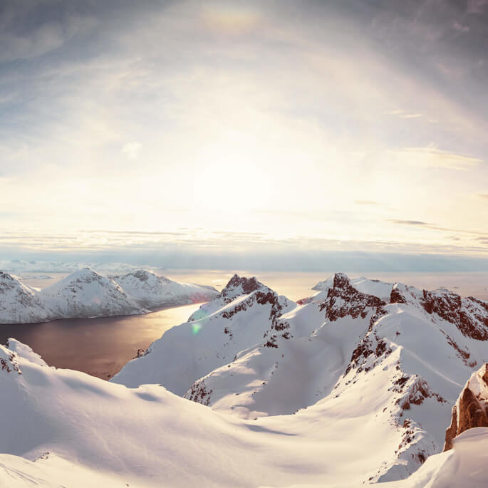 Schneelandschaft als Moodbild für ein neues STC Website-Konzept