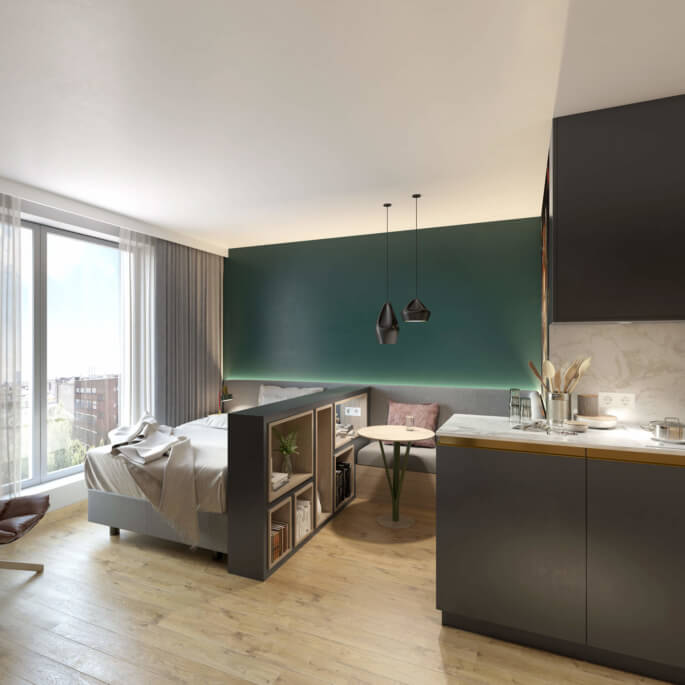 Ein Studio für Young Urban Professionals