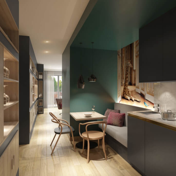 Komfort auf kleinem Raum im Stayurban Microliving-Projekt