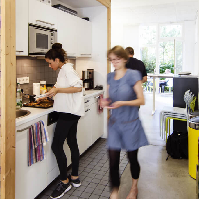 Kaffeeküche in den Agenturräumen von DRID