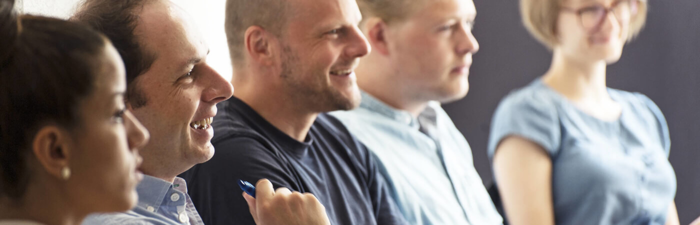 Projektmanager und Designer beim Workshop