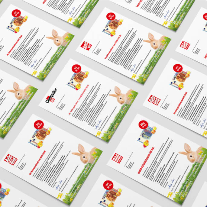 Mailings zur Kündiger-Rückgewinnung von den Titeln der BILD-Gruppe