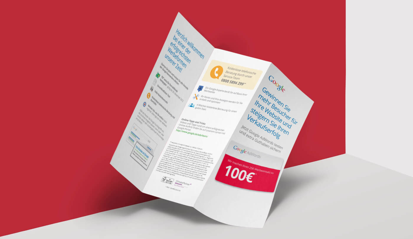 Mailing-Flyer für Google Adwords